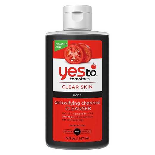 Yes to Tomatoes Detoxifying Facial Charcoal Cleanser5oz Natural Oil Bar
