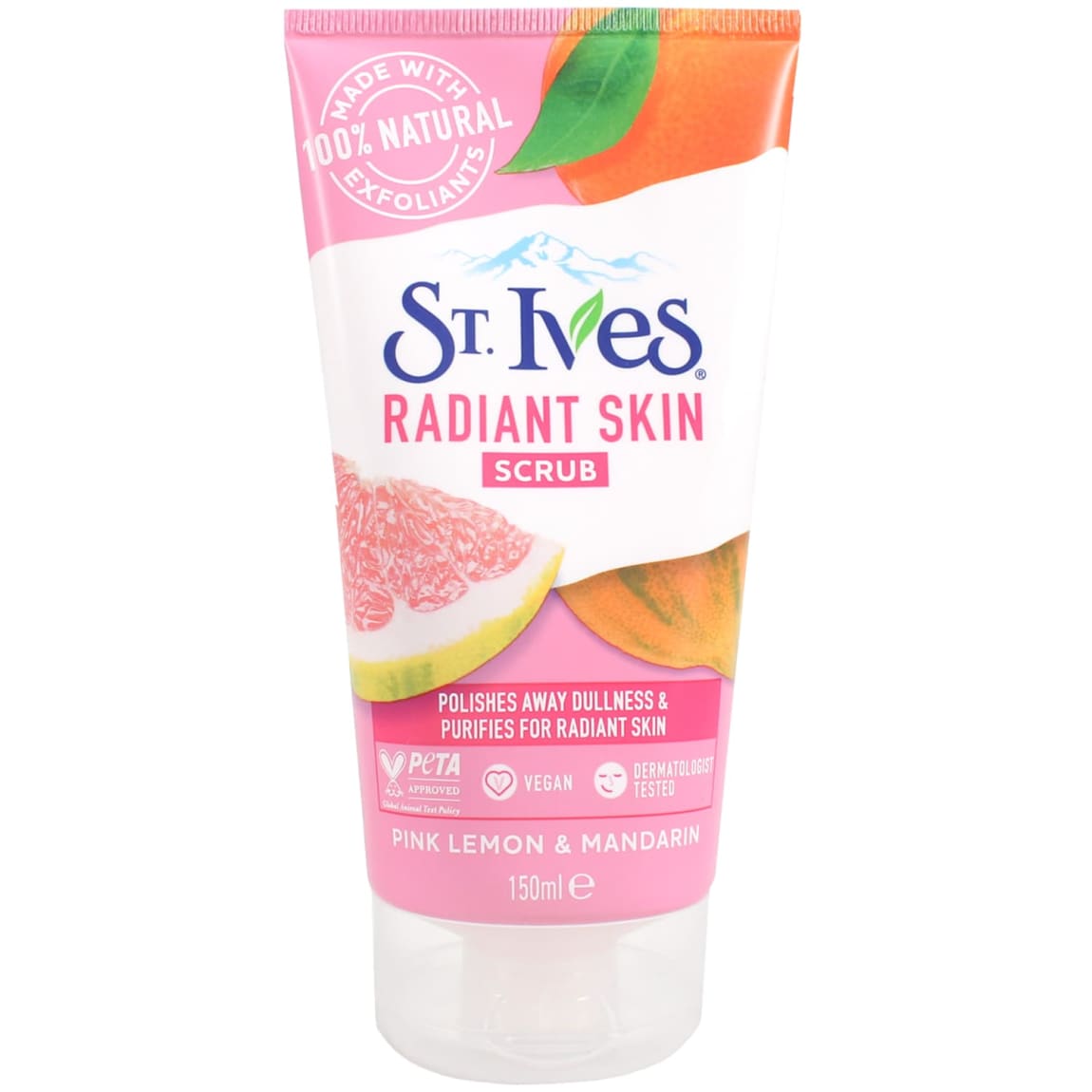 St. Ives Even & Bright Scrub, Pink Lemon & Mandarin Orange-6oz
