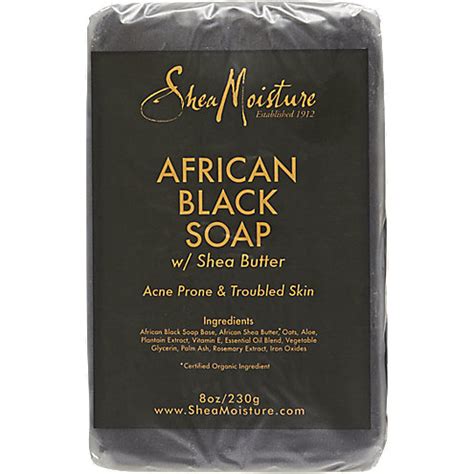 Shea Moisture African Black Soap-8oz | Natural Oil Bar