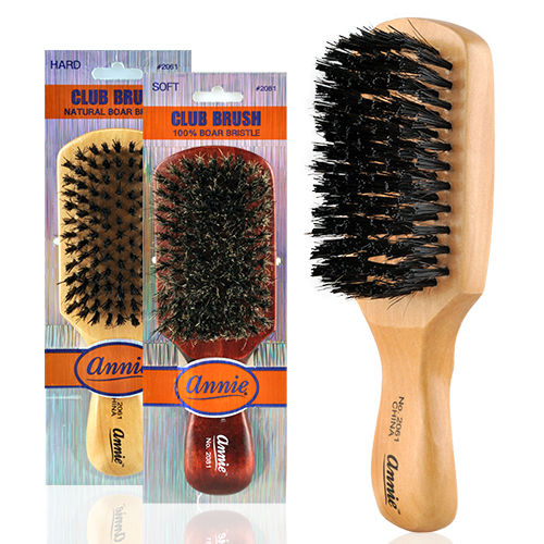 Annie Military 100% Boar Bristle Club Brush | Natural Oil Bar