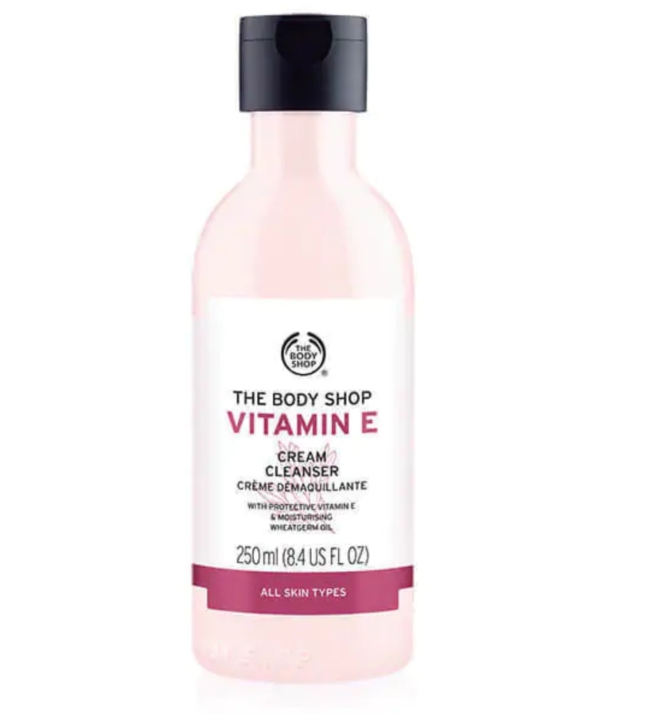 The Body Shop Vitamin E Cream Cleanser 250ml Natural Oil Bar