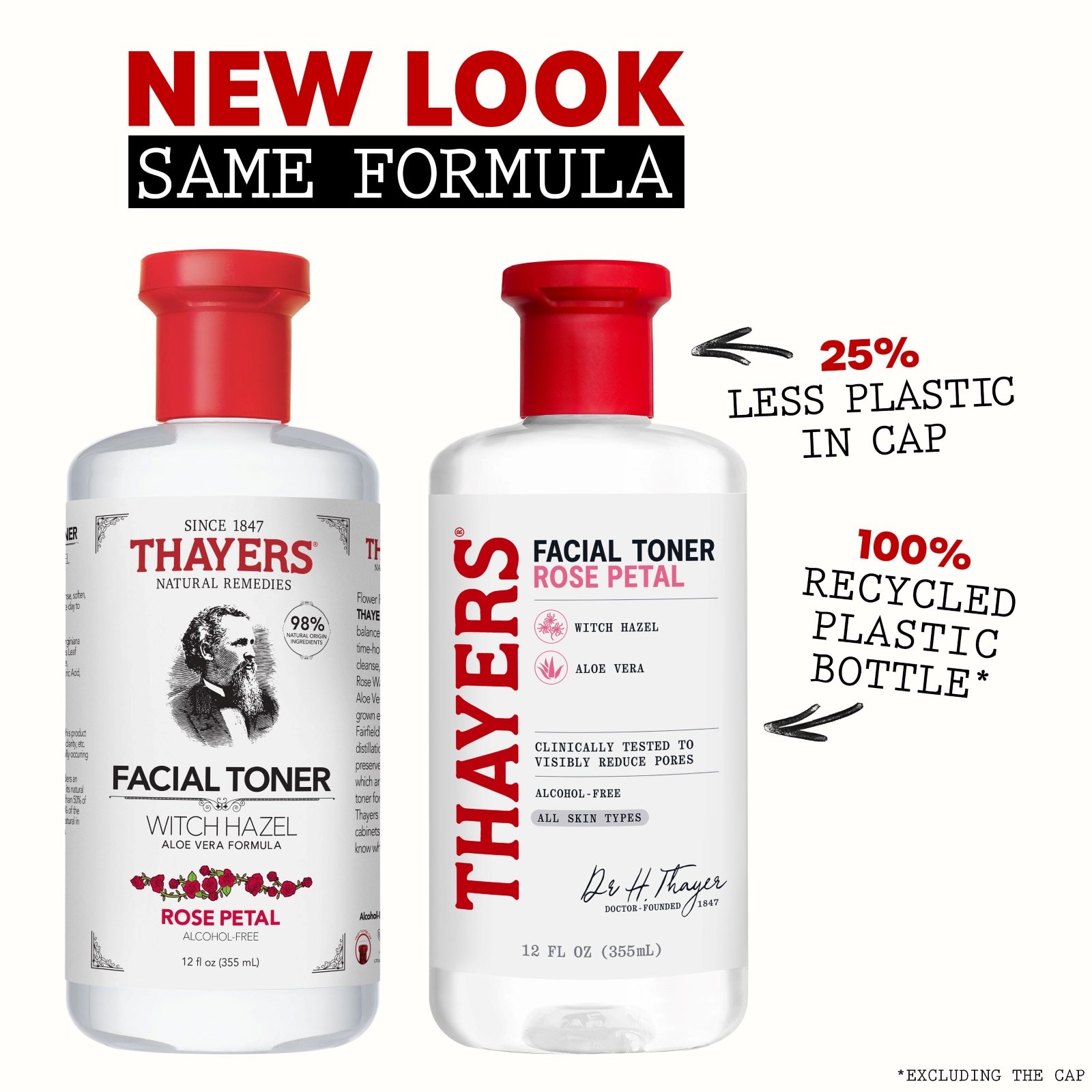 Thayers Witch Hazel Alcohol Free Toner Aloe Vera Formula Rose- 12oz