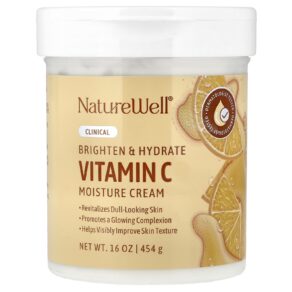 NatureWell Vitamin C Brightening Moisture Cream for Face & Body-16 oz