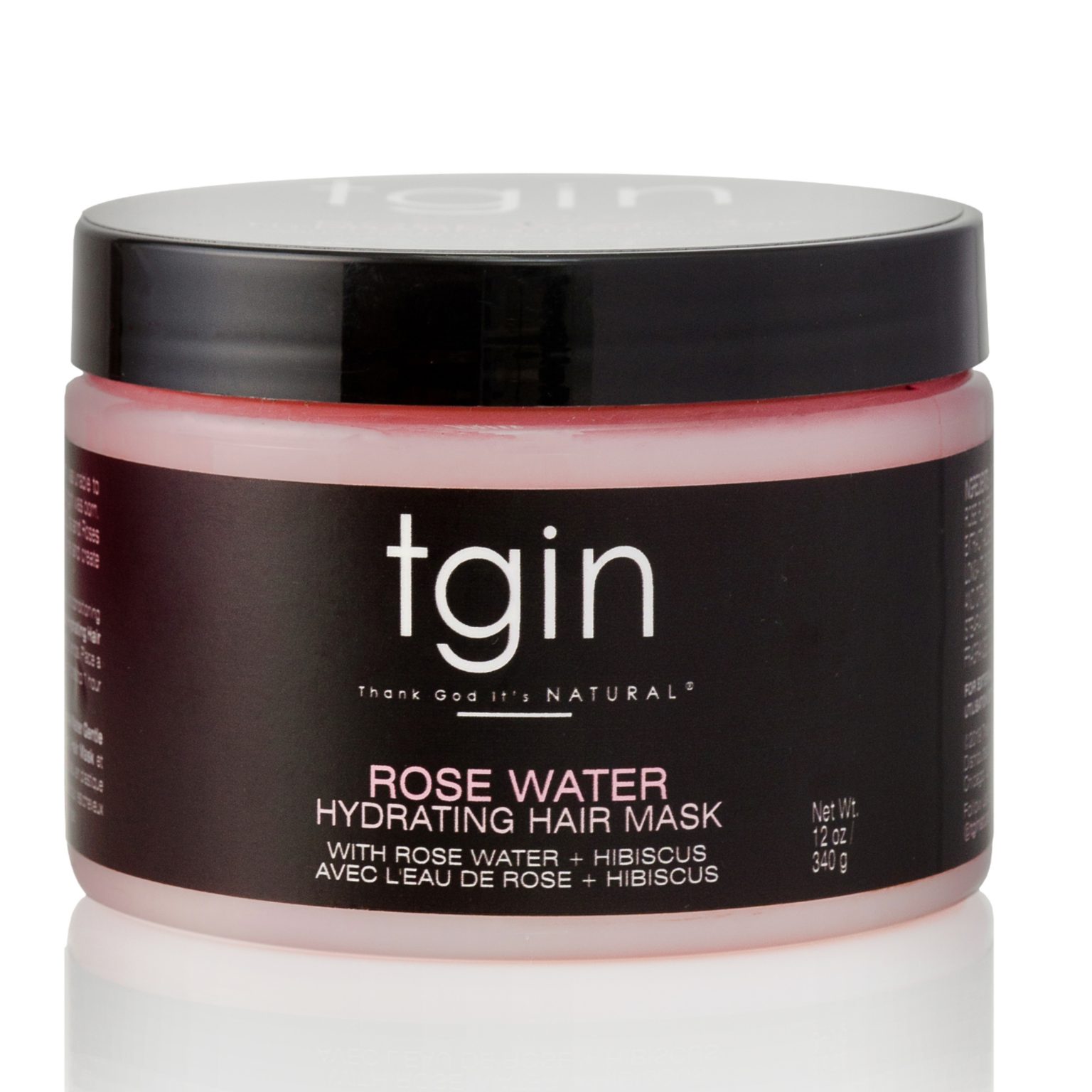 TGIN Rose Water Hydrating Hair Mask 13oz Natural Oil Bar