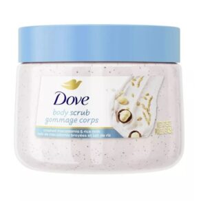 Dove Crushed Macadamia & Rice Milk Moderate Exfoliating Body Polish- 10.5