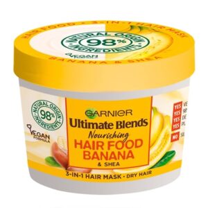 Garnier Ultimate Blends Hair Food Banana 3-in-1 Dry Hair Mask Treatment- 390ml