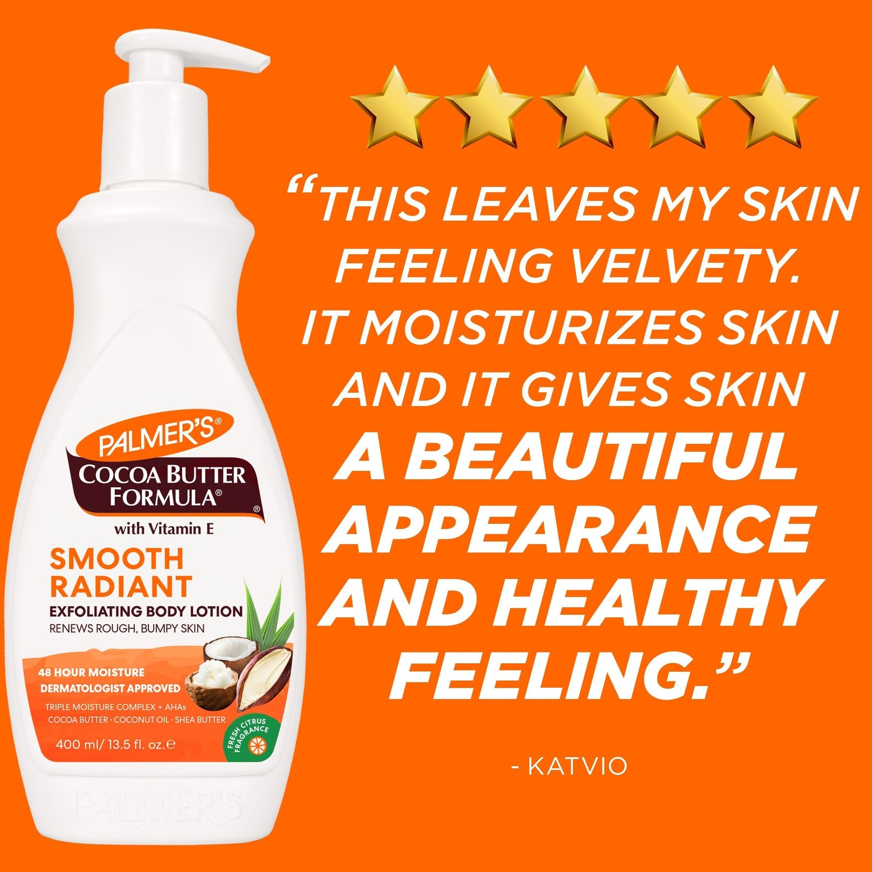 Palmer's Cocoa Butter Smooth Radiant Exfoliating Body Lotion- 13.5oz