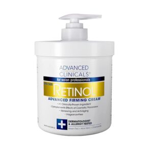 Advanced Clinicals Retinol Advanced Firming Cream 16oz