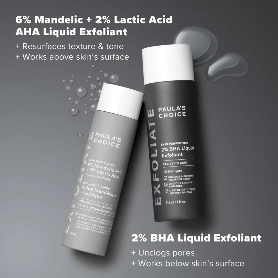 Paula's Choice Skin Perfecting 6% Mandelic Acid and 2% Lactic Acid Liquid Exfoliant 88ml