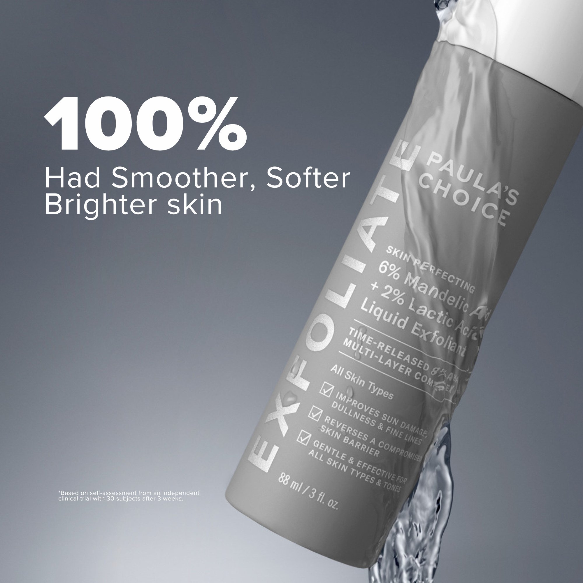 Paula's Choice Skin Perfecting 6% Mandelic Acid and 2% Lactic Acid Liquid Exfoliant 88ml