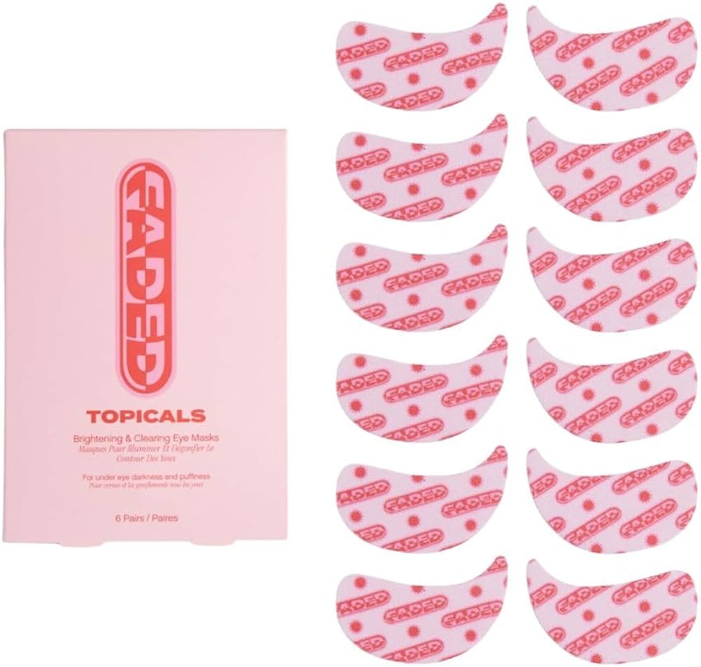 TOPICALS Faded Under Eye Brightening & Clearing Eye Mask- 6 pairs