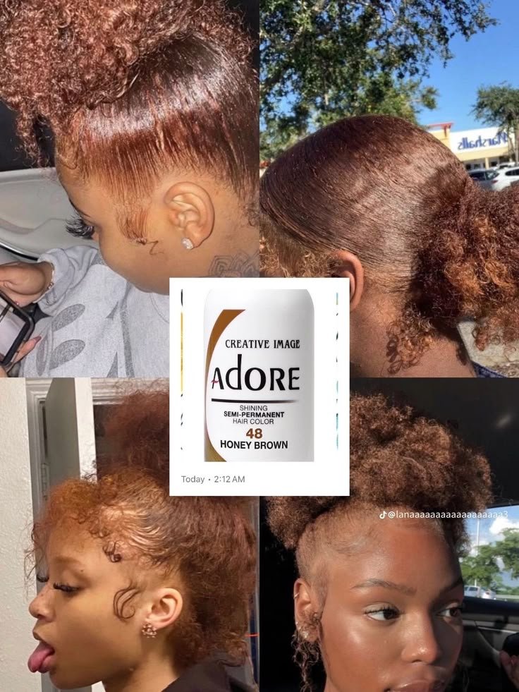 Adore Semi Permanent Hair Color Honey Brown 4oz