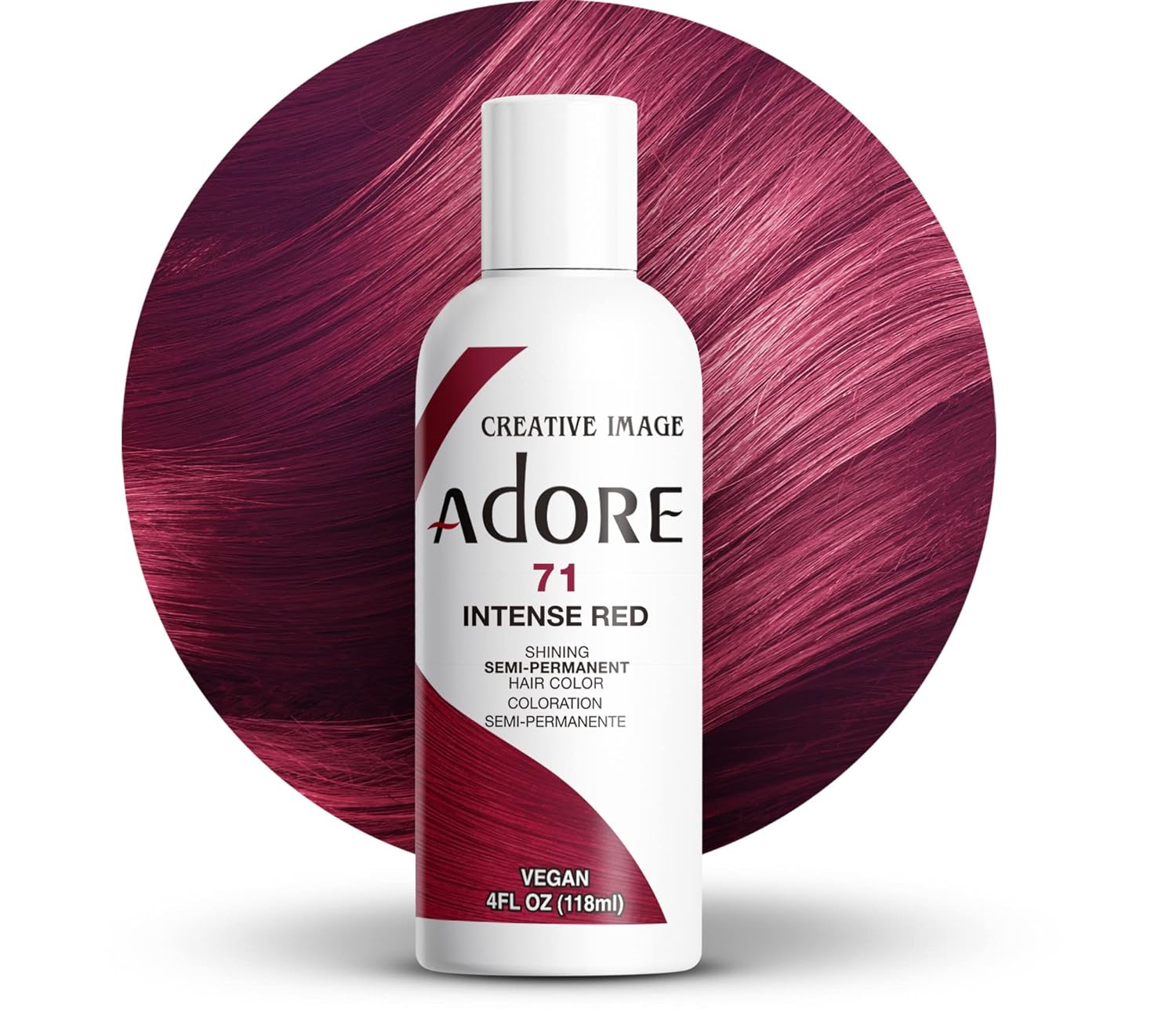 Adore Semi Permanent Hair Color- Intense Red- 4oz