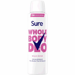Sure Whole Body Deo 72h Wild Rose Deodorant Body Spray 150ml