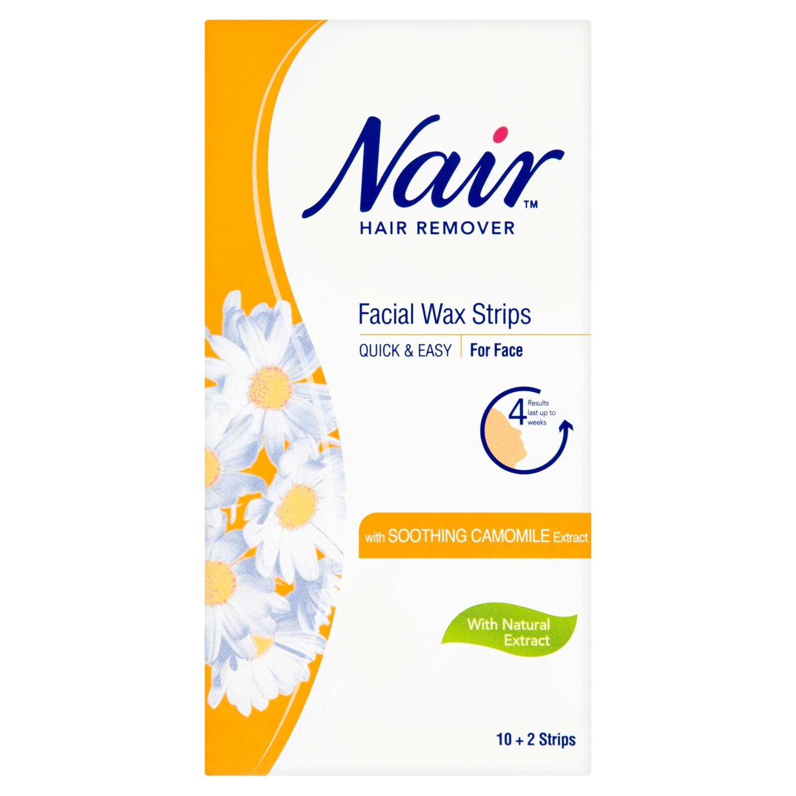 Nair Hair Remover Wax Strips Body 12 Wax Strips