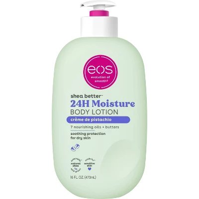 Eos Shea Butter 24H Moisture Body Lotion  Crème de Pistachio- 16oz