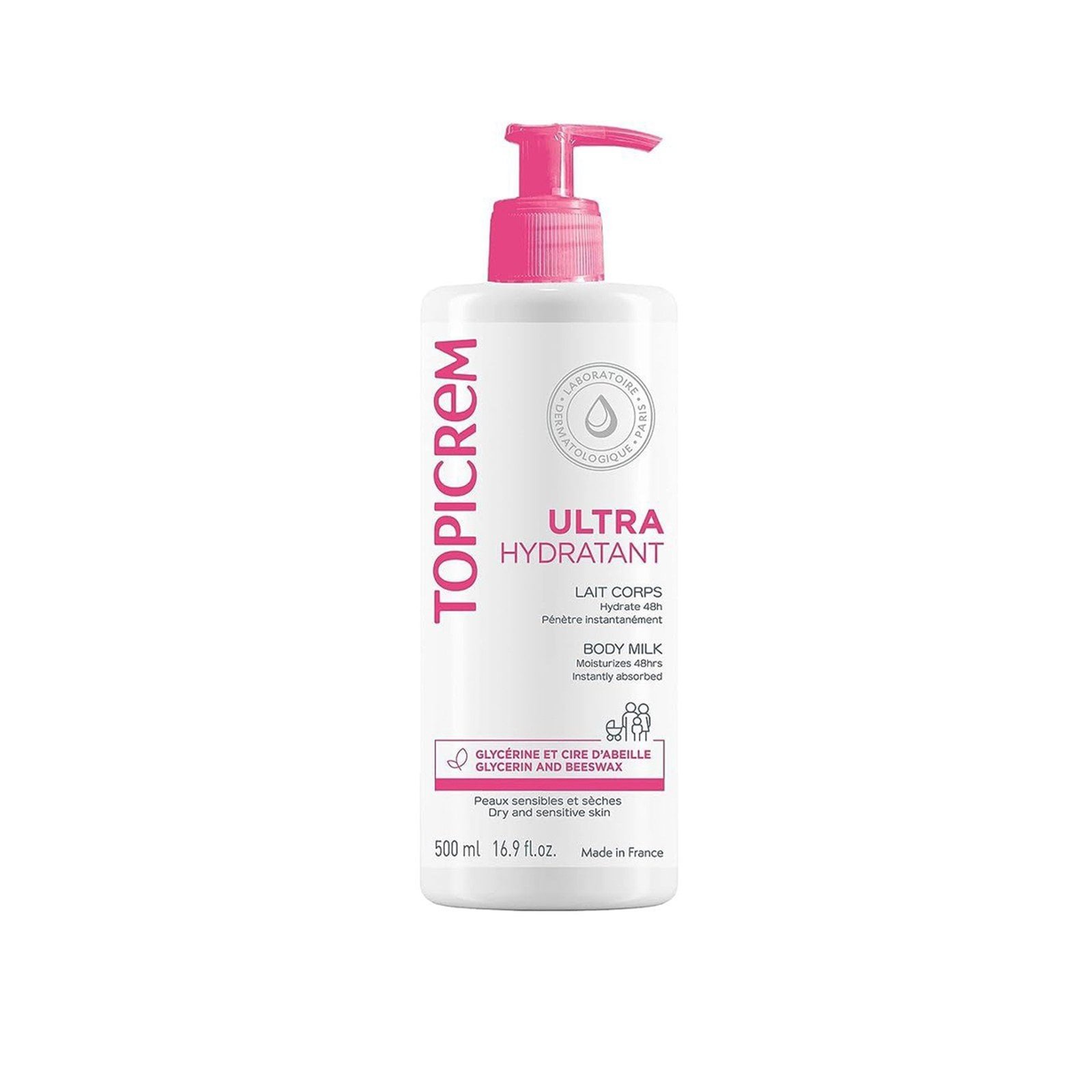 Topicrem ultra-moisturising body milk, 500 ml