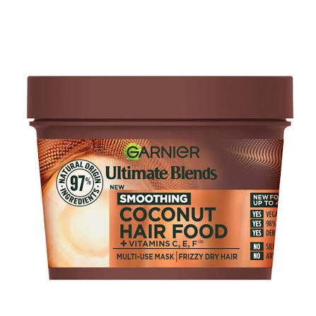 Garnier Ultimate Blends Smoothing Coconut Hair Food Multi-Use Hair Mask 400ml