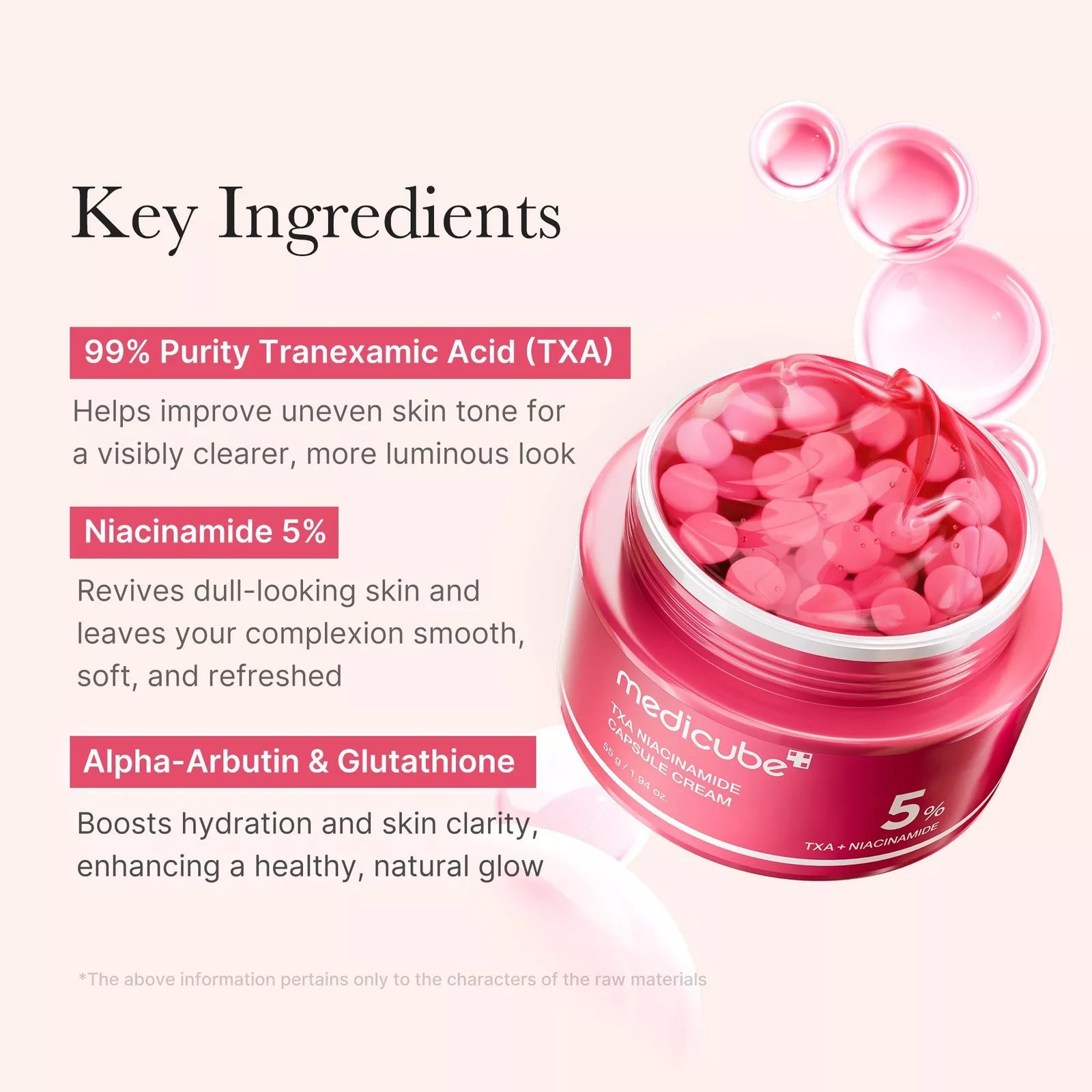 Medicube TXA Niacinamide Capsule Cream, 55g