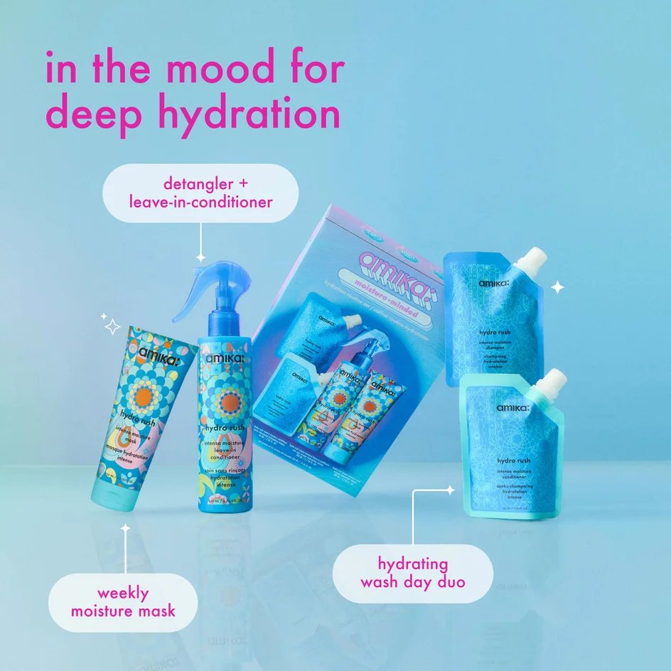 Amika moisture-minded hydration routine set