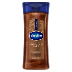 Vaseline Glazed and Glisten Golden Hour Body Gel Oil Glow