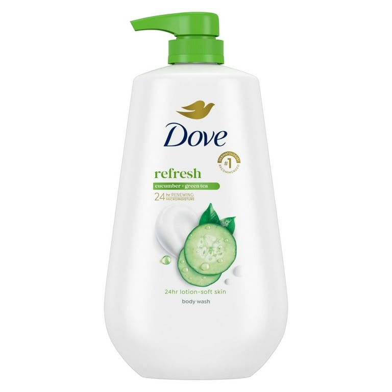 Dove Body Wash With Pump Refresh Cucumber & Green Tea, 30.6 oz