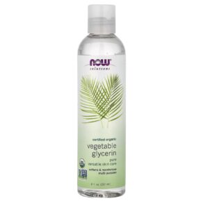 NOW Solutions Organic Vegetable Glycerine, 8oz 237 ml