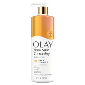 Olay Dark Spot Correcting Body Lotion with AHA, Vitamin C and Niacinamide Body Lotion- 17oz