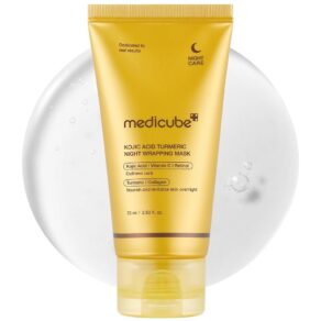 MEDICUBE KOJIC ACID TURMERIC NIGHT WRAPPING MASK 75ml