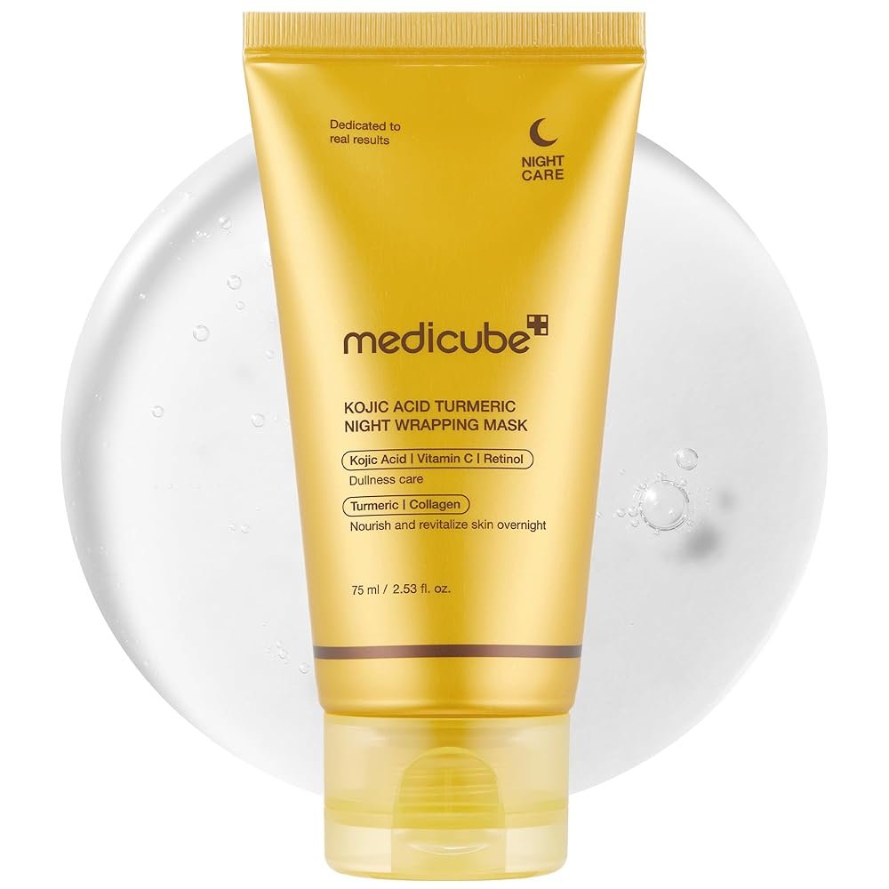 MEDICUBE KOJIC ACID TURMERIC NIGHT WRAPPING MASK 75ml
