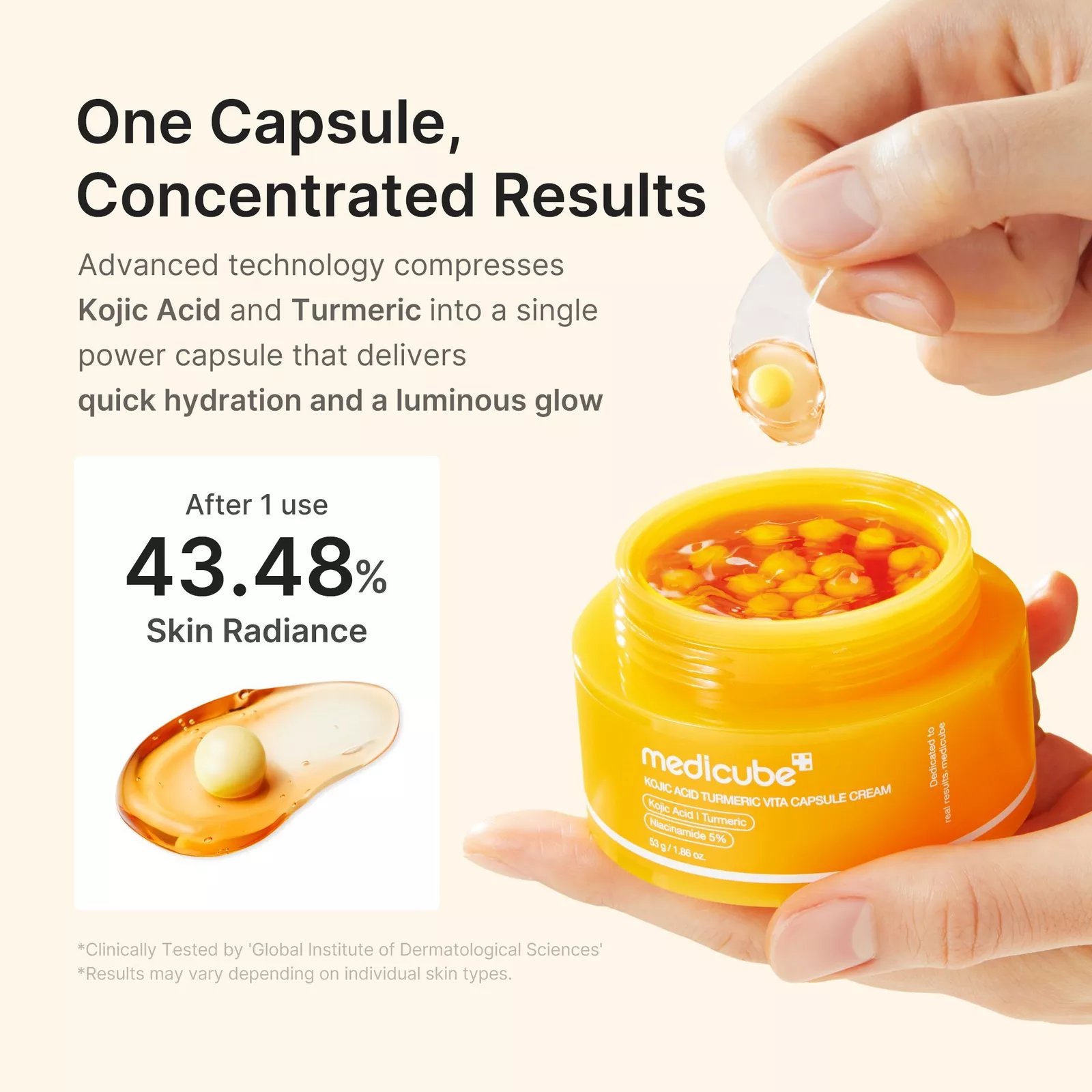 Medicube Capsule Cream with Kojic Acid & Turmeric