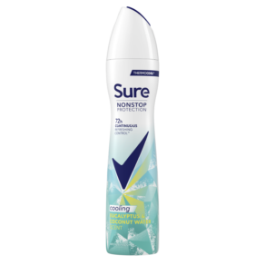 Sure Women 72hr Eucalyptus & Coconut Water Cooling Deodorant Spray 250ml