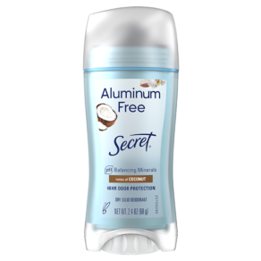 Secret Aluminum Free Deodorant for Women, Coconut Scent, 68g