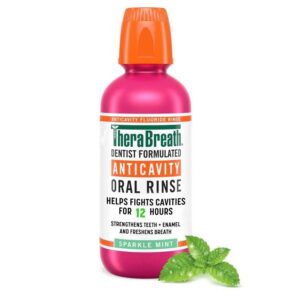 THERABREATH Anti-Cavity Oral Rinse-SPARKLE MINT- 16oz