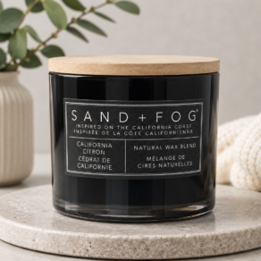 Sand + Fog California Citron 2 wick Scented Candles- 12oz