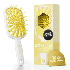 FHI Heat UNbrush Detangling Hair Brush Plus - Lemon Drop