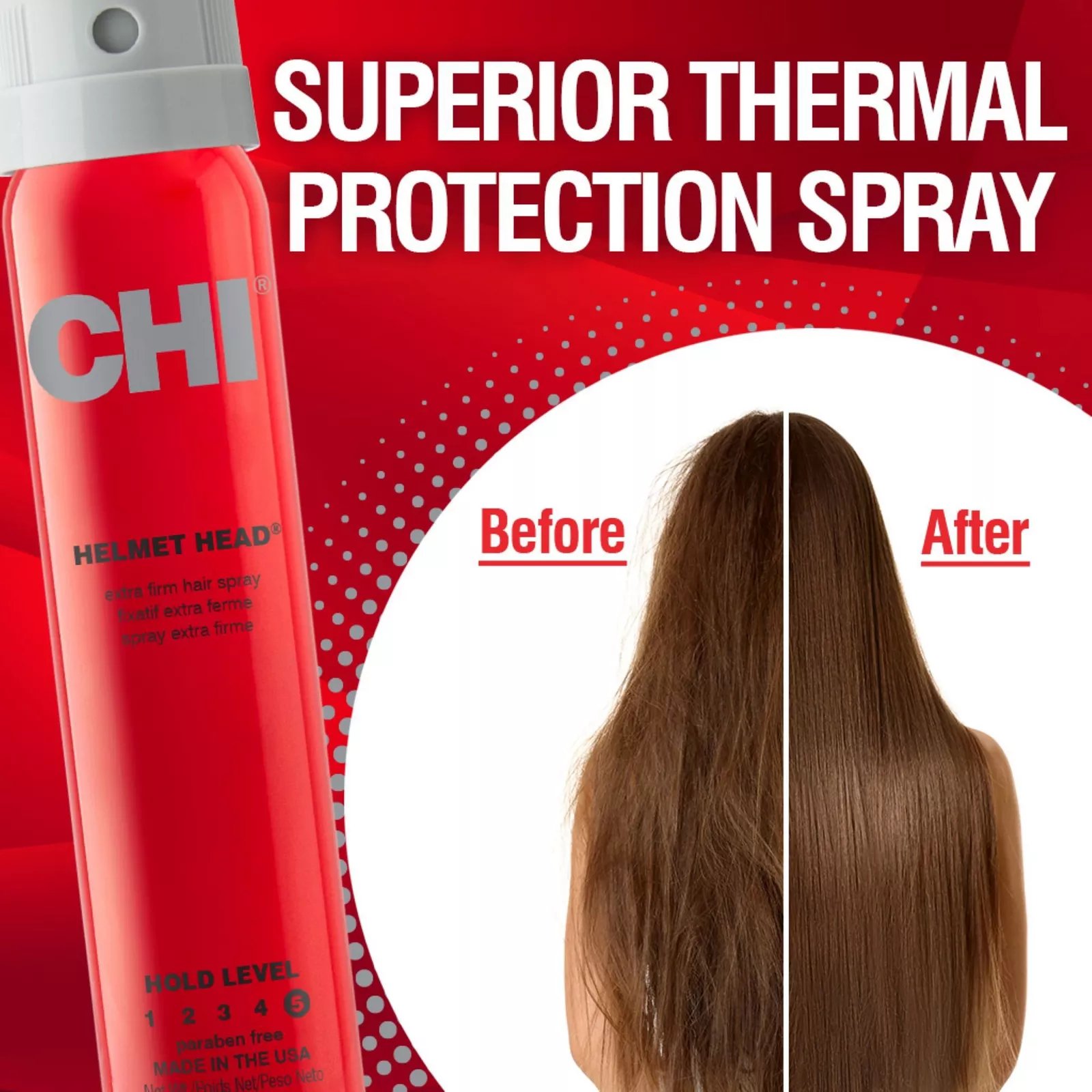 CHI Helmet Head Extra Firm Hairspray- 2.6oz