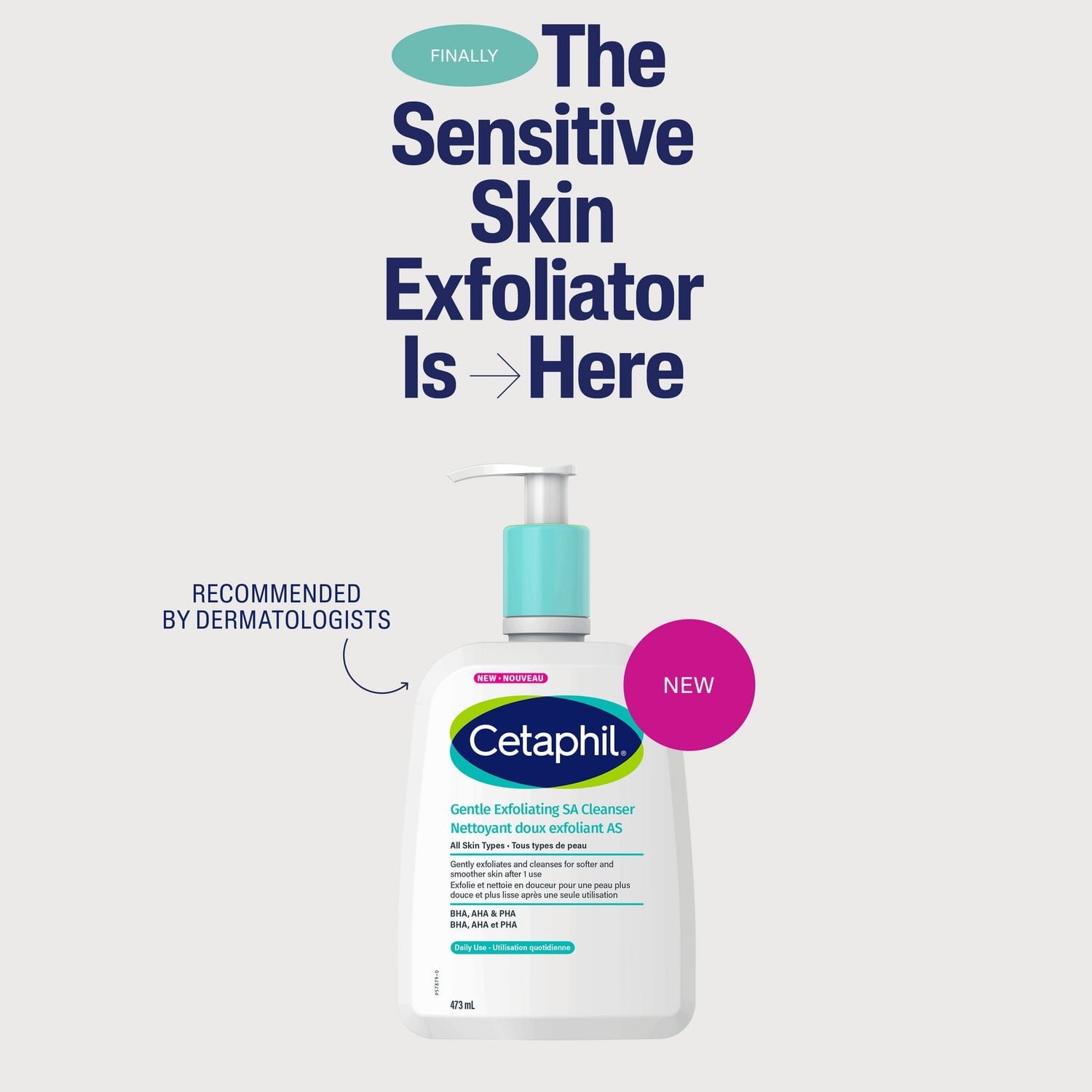 Cetaphil Gentle Exfoliating SA Cleanser- 473ml