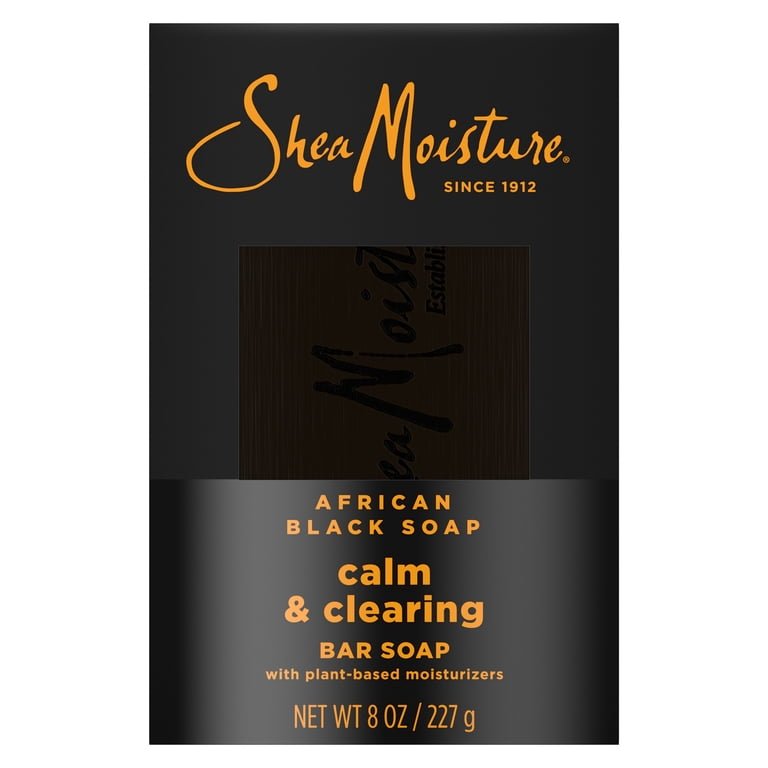 SheaMoisture African Black Soap Calm & Clearing Bar Soap- 8oz