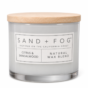 Sand + Fog Citrus & Sandalwood 2 Wick Scented Candle 12oz