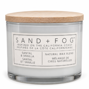 Sand + Fog Santal Vanilla 2 Wick Scented Candle 12oz