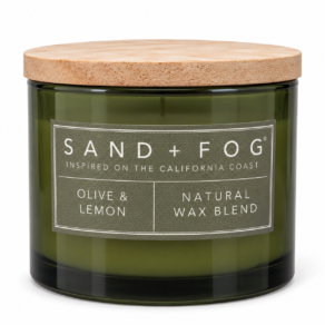 Sand + Fog Olive & Lemon 2 Wick Scented Candle 12oz