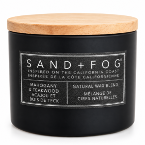 Sand + Fog Mahogany & Teakwood 2 Wick Scented Candle 12oz